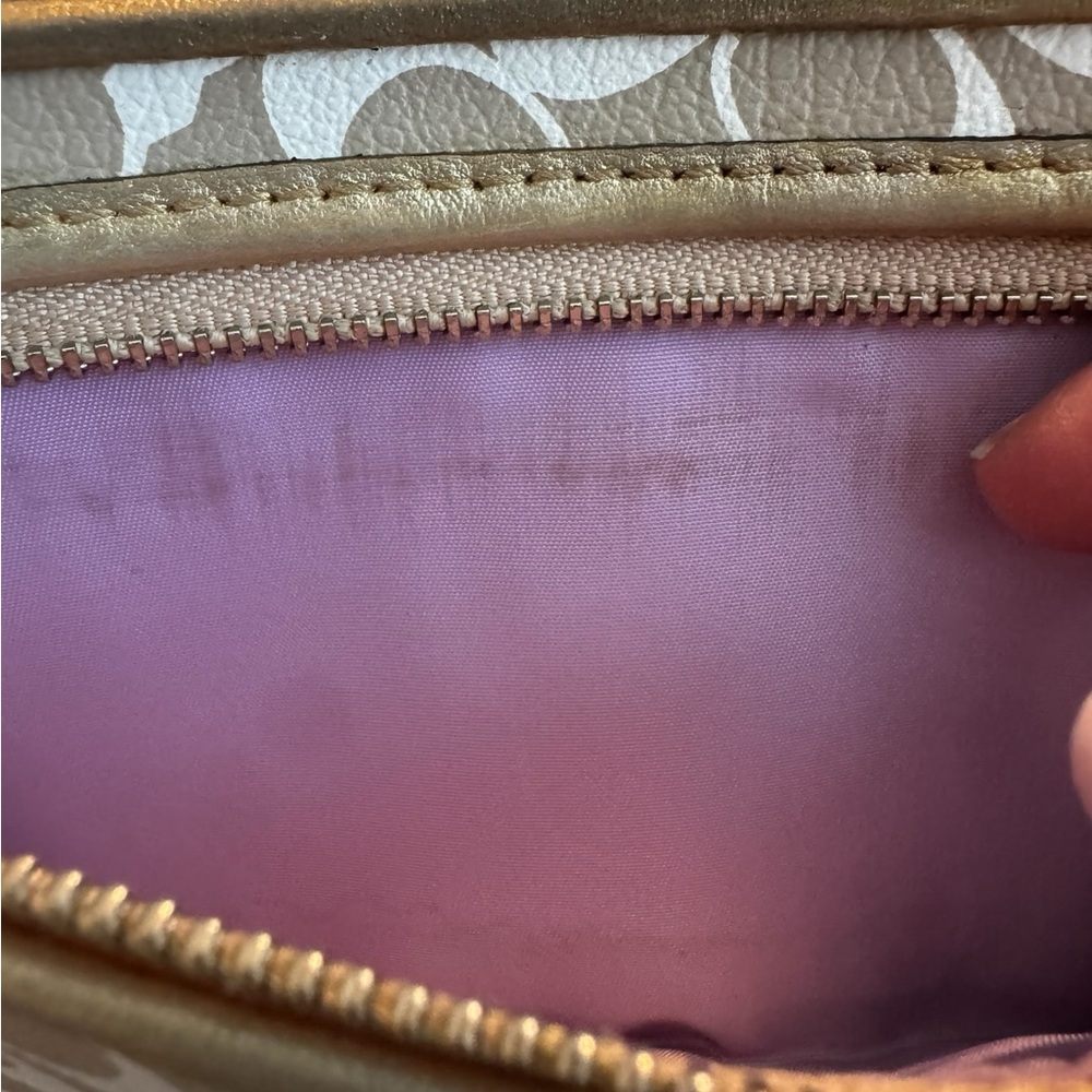COACH Signature Zip Around Wristlet Wallet - Picture 6 of 14